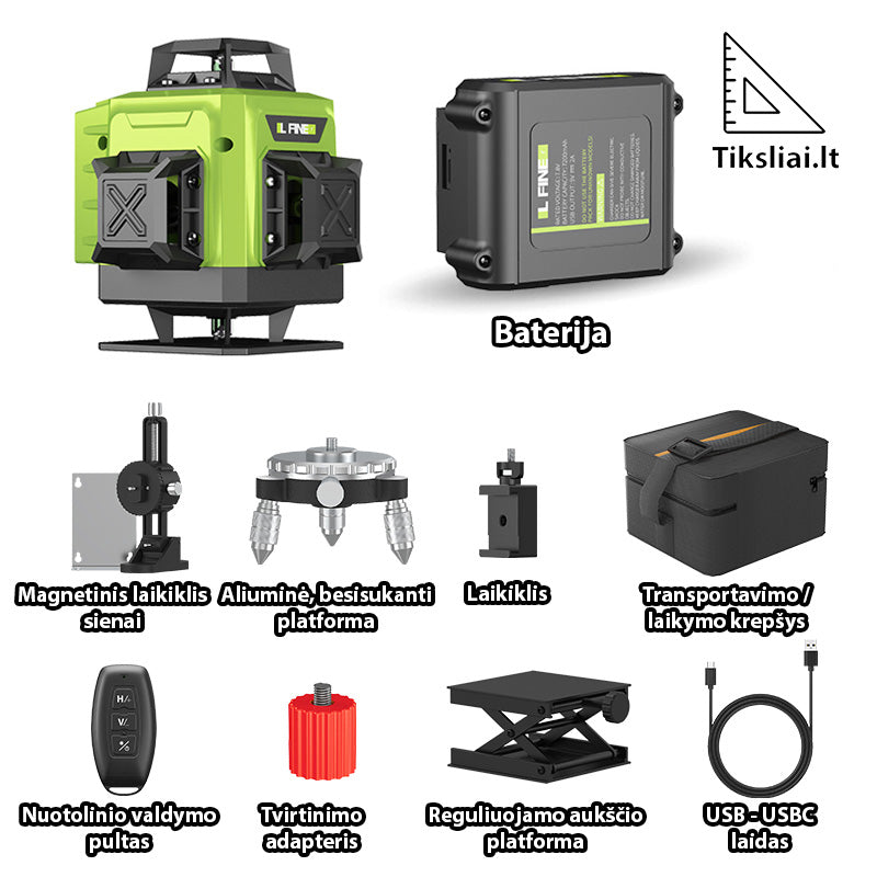 L FINE 4D16, 16 Lines 360 Laser level