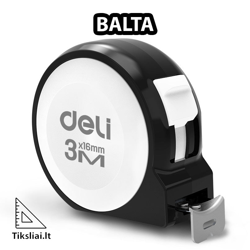 Deli 3-jų metrų matavimo ruletė