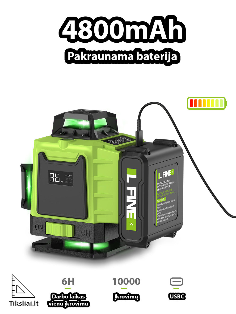 L FINE 4D16, 16 Lines 360 Laser level