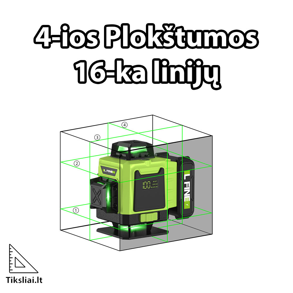L FINE 4D16, 16 Lines 360 Laser level