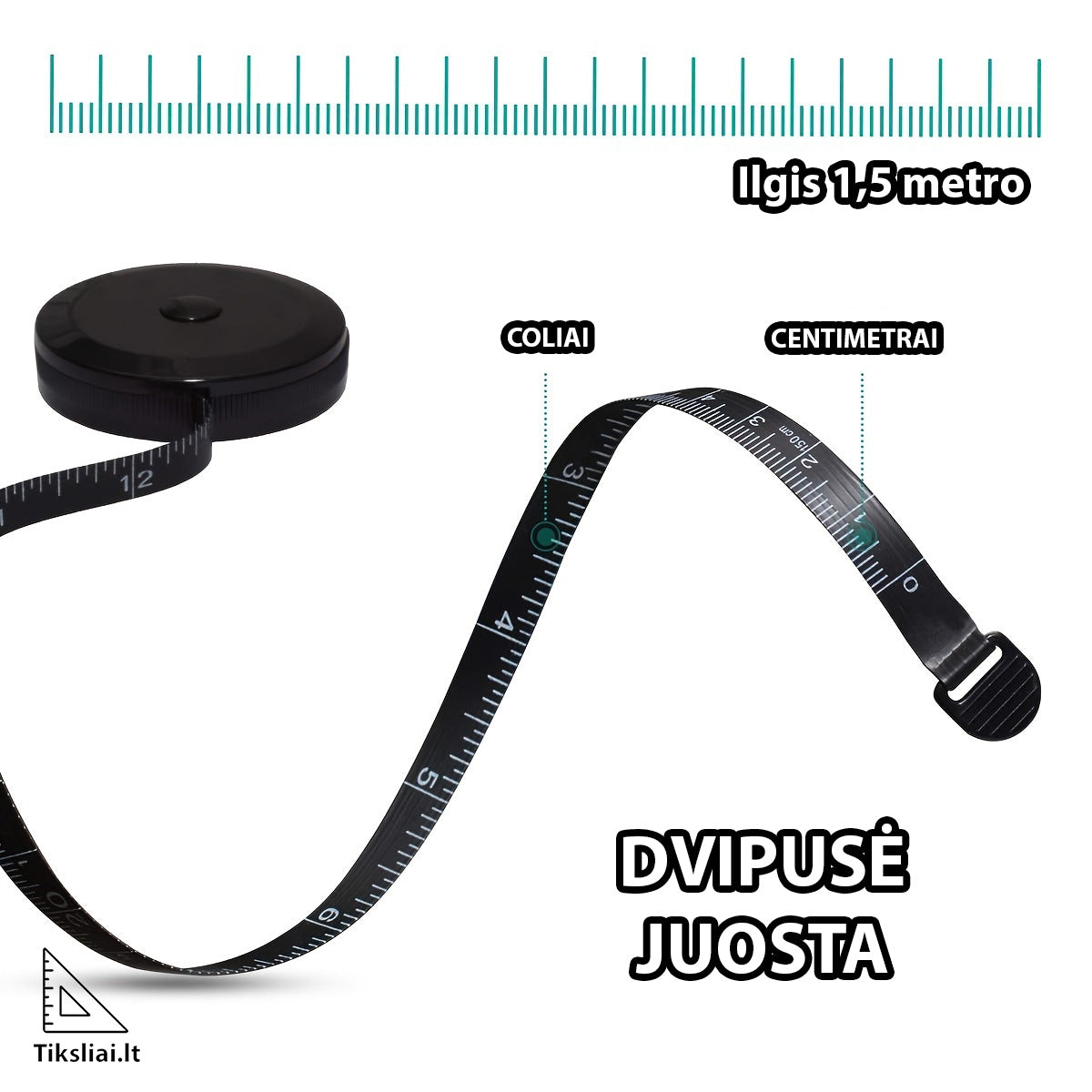 Black Mini Measuring Tape