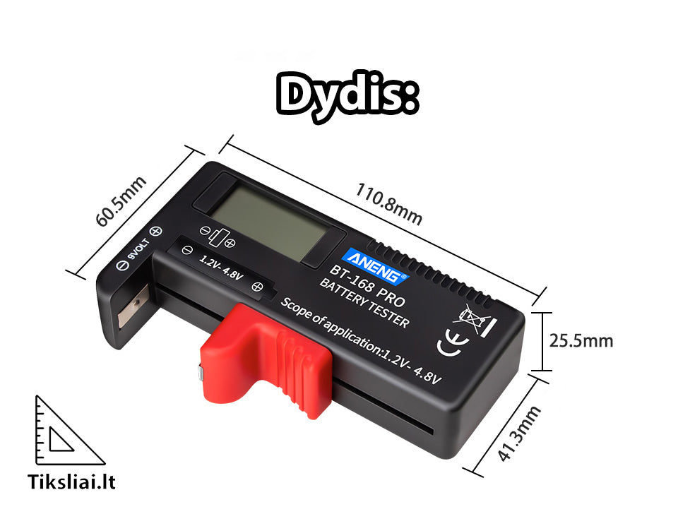 Baterijų testeris BT-168 PRO