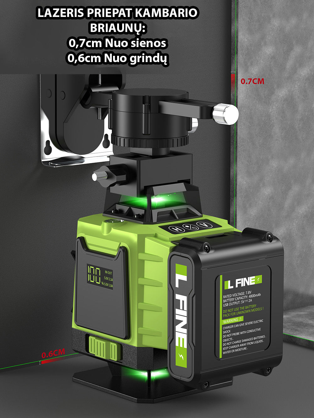 L FINE 4D16, 16 Lines 360 Laser level