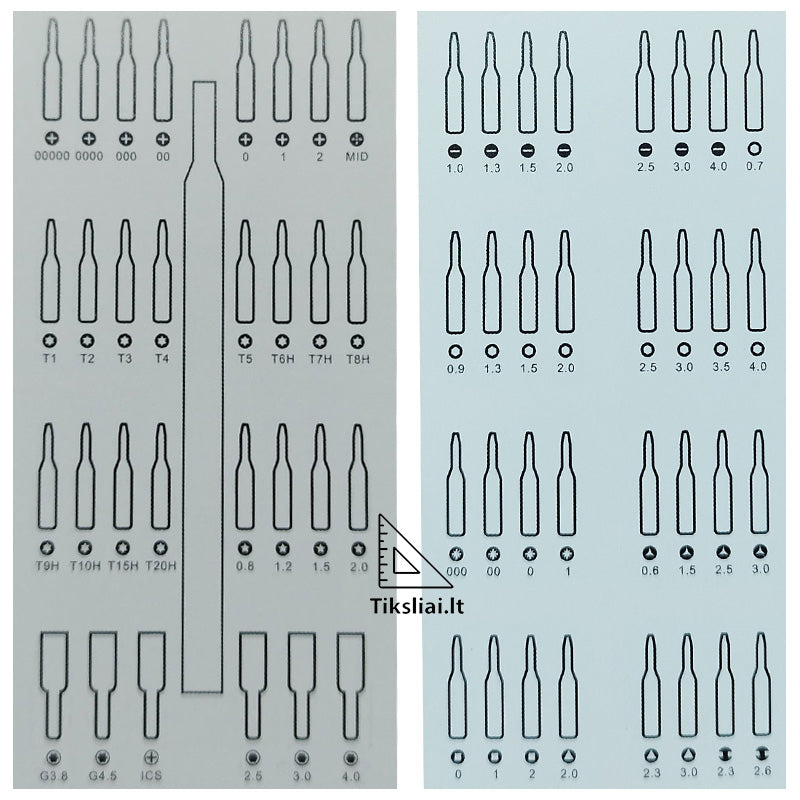 63 Parts, screwdriver set