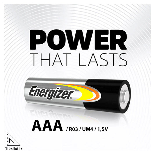 Energizer baterija AAA / R03 / UM4 / 1,5V